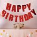 Гирлянда бумажная Happy Birthday красная глянцевая 2676746732 фото 4