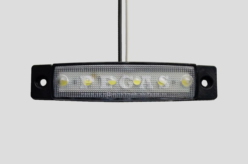 Габаритний ліхтар 6 LED білий 12-24V UP 104 для причепів, вантажівок, спецтехніки UP 104 фото