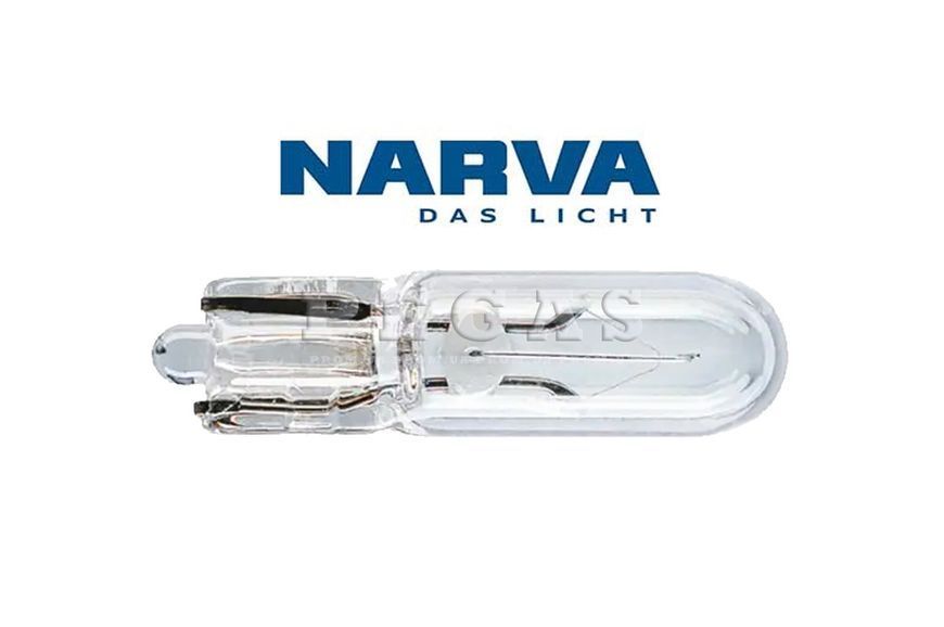 Автолампа 17040 NARVA W1,2W 24V W2x4,6d бесцкольная лампа панели приборов и подсветки авто 17040 фото
