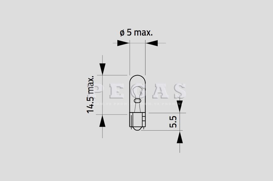 Автолампа 17040 NARVA W1,2W 24V W2x4,6d бесцкольная лампа панели приборов и подсветки авто 17040 фото