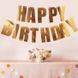 Гірлянда паперова Happy Birthday золота глянцева 2676778024 фото 5