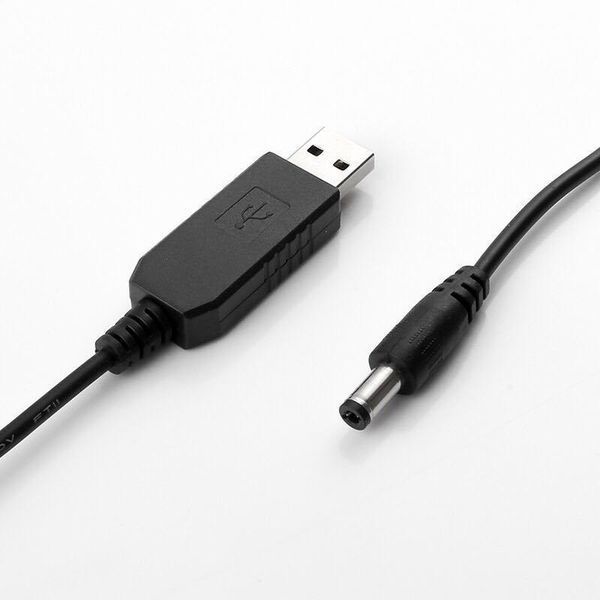 Набор кабелей USB 5V&ndash;9V и 5V&ndash;12V DC 5.5&times;2.1 мм, 1 м, повышающие для роутера, модема, камеры SK1004-1 фото