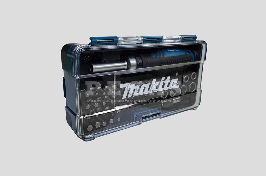 Набір викруток та біт Makita B-36170, 47 предметів, набір насадок для ремонту та монтажних робіт B-36170 фото