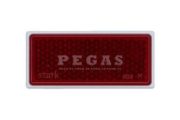 Светоотражатель на клея 75*35 мм красный СВ 35, катафот прямоугольный Stark СВ 35 фото