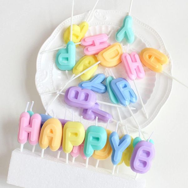 Свечи Happy Birthday макарон НВ фото