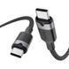 Кабель Type-C-Type-C Vention USB 2.0 60Вт 3A 2м черный SK1006 фото 3