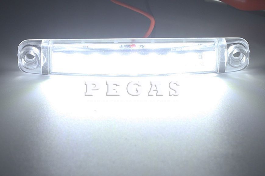 Габаритний ліхтар 9 LED білий 12-24V UP 104 для причепів, вантажівок, спецтехніки UP 104 9 LED фото